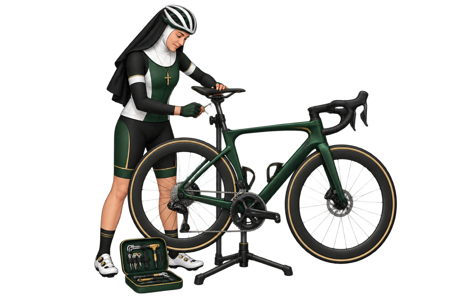 Bicicleta en mantenimiento